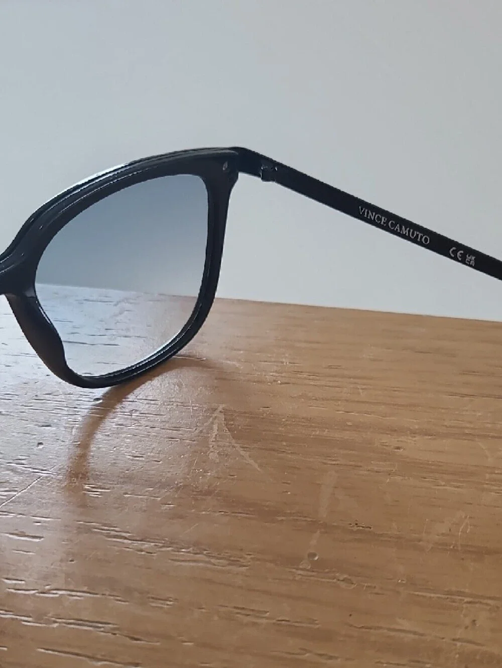 Vince Camuto Black Frame Sunglasses with Gradient Gray Lenses